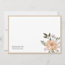 Tarjeta de vacaciones Wreath de flores elegantes n