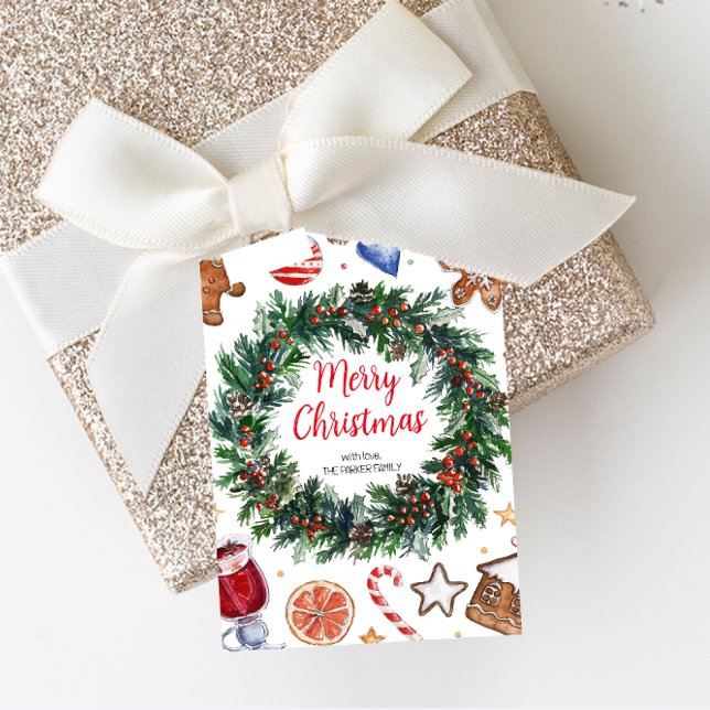 Tarjeta de vacaciones Wreath para navidades (Subido por el creador)