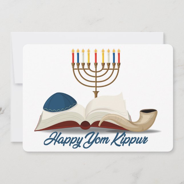 Tarjeta de vacaciones Yom Kippur (Anverso)