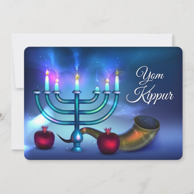 Tarjeta de vacaciones Yom Kippur (Anverso)