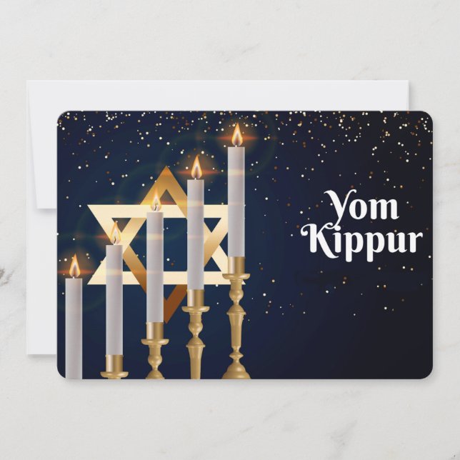 Tarjeta de vacaciones Yom Kippur (Anverso)