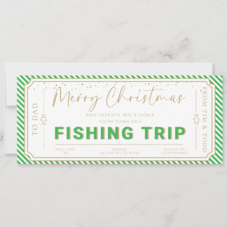 Tarjeta de vale de regalo de Navidad para viaje de