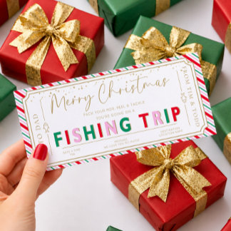 Tarjeta de vale regalo de Navidad para viaje de pe