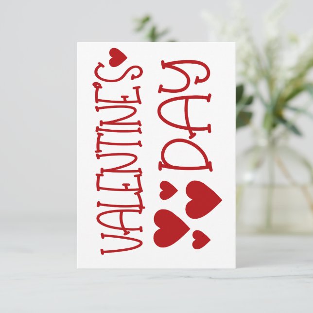 TARJETA DE VALENTINE (Anverso de pie)
