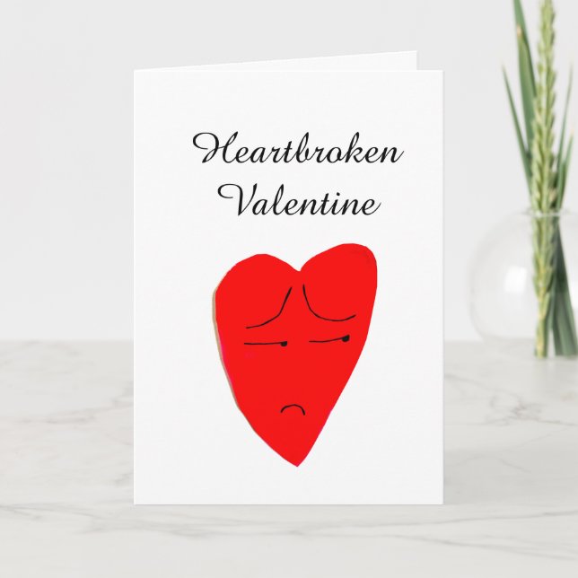 Tarjeta de VALENTINE HEARTBROKEN (Anverso)