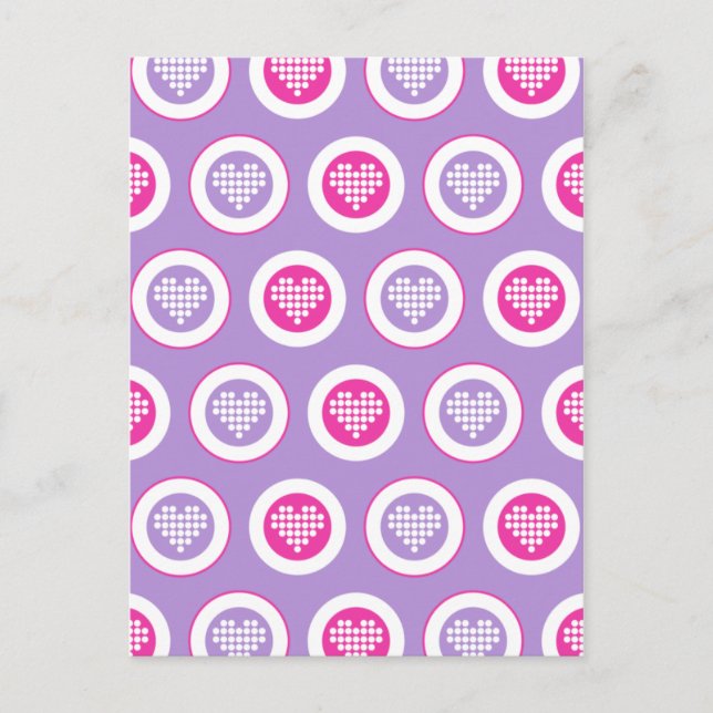 Tarjeta de Valentine Hearts (Anverso)