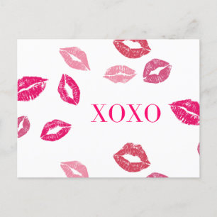 Tarjeta de Valetines Day "XOXO"