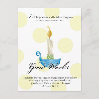 Tarjeta de valor YW - Buenas obras