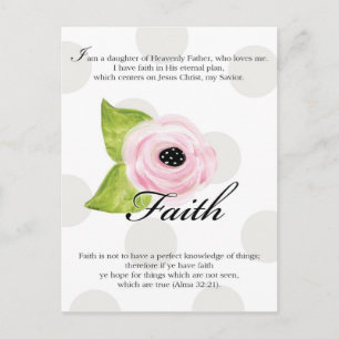 Tarjeta de valor YW - Fe