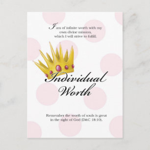 Tarjeta de valor YW - Valor individual