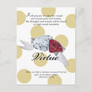 Tarjeta de valor YW - VIRTUE