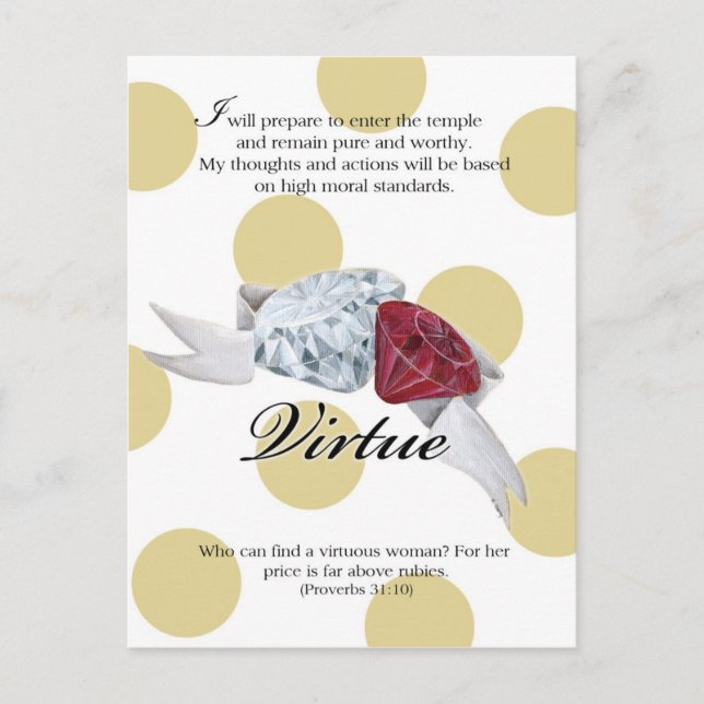 Tarjeta de valor YW - VIRTUE (Anverso)