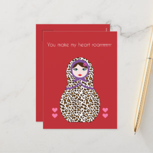 Tarjeta de valores Cheetah Matryoshka