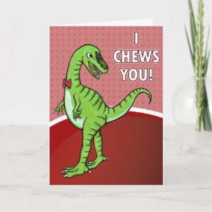 Tarjeta de valores de dinosaurios