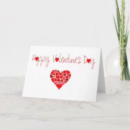 TARJETA DE VÁLVULA DE AMOR LLENADA DE CORAZÓN