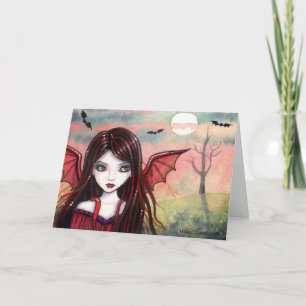 Tarjeta de vampiro de Halloween por Molly Harrison