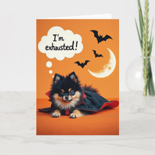 Tarjeta de vampiro pequeño agotado