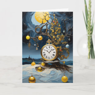 Tarjeta de Van Gogh Time Art   Starry Night Navida