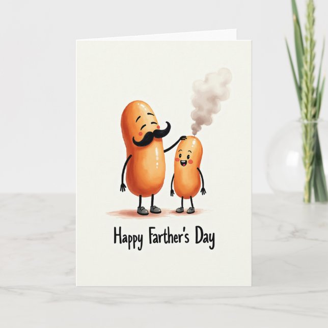 Tarjeta de vapor del dulce día del padre (Anverso)