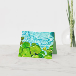 Tarjeta de vegetación y agua