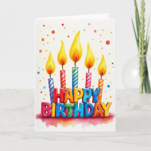 Tarjeta de Vela Alegre Estriada