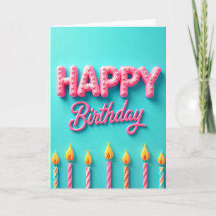 Tarjeta de Vela de Cumpleaños