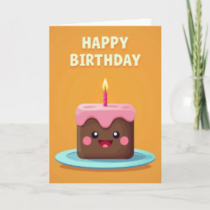 Tarjeta de Vela para Torta Caprichosa