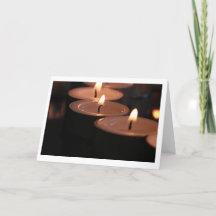 Tarjeta de velas de gentileza de gentileza