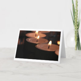 Tarjeta de velas de gentileza de gentileza
