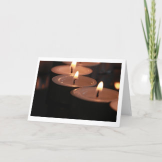 Tarjeta de velas de gentileza de gentileza