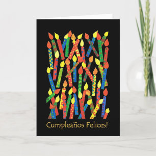 Tarjeta de Velas para Pasteles de Cumpleaños, Salu
