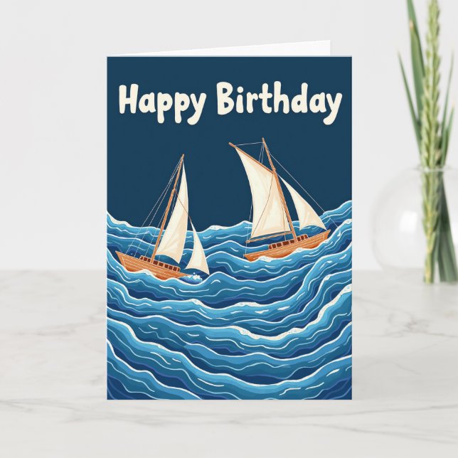 Tarjeta de Velero Alegre (Anverso)