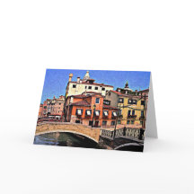 Tarjeta de Venecia Italia - (espacio en blanco