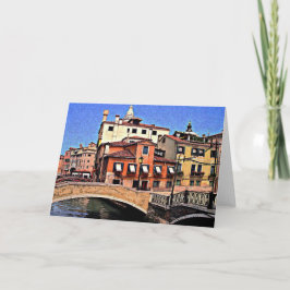 Tarjeta de Venecia Italia - (espacio en blanco