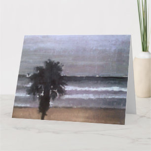 Tarjeta de Venicebeach PalmTree Surf W/Logotipo de