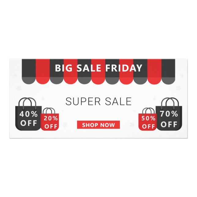 Tarjeta de venta con descuento | Descuento (Frente)