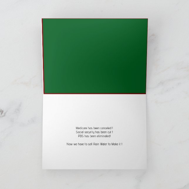 Tarjeta de venta de lluvia (Interior)