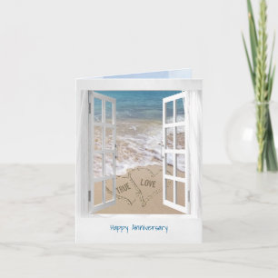 Tarjeta de ventana Aniversario Open Beach