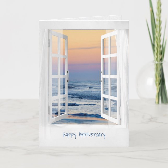 Tarjeta de ventana Aniversario Open Ocean (Anverso)