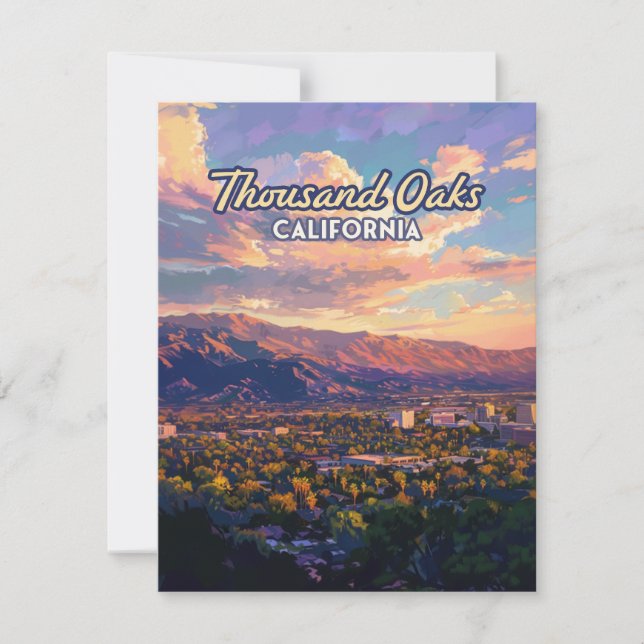 Tarjeta de Ventura Thousand Oaks California Los An (Anverso)