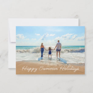Tarjeta de verano con foto personalizada