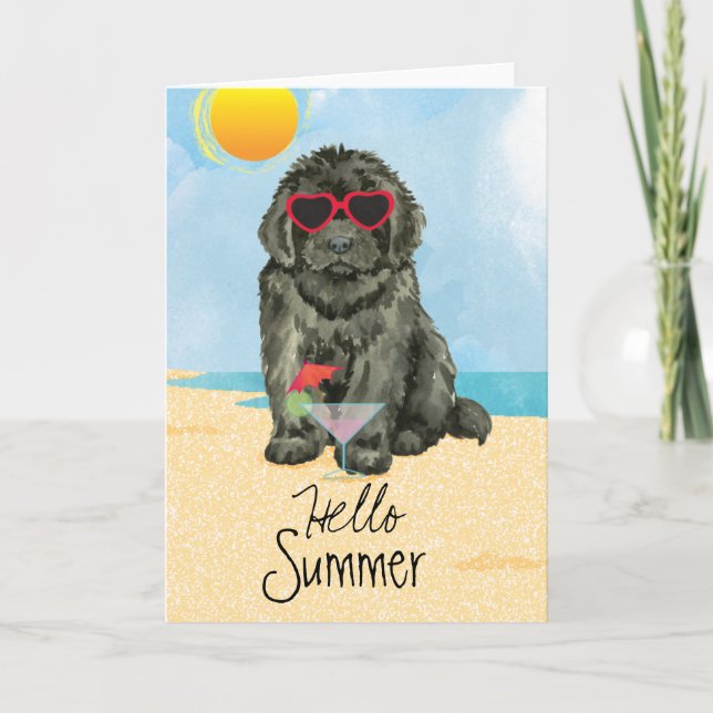 Tarjeta de verano de Terranova (Anverso)