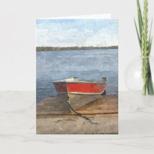 TARJETA DE VERANO: Lake Harriet, "Red Boat"_ Card