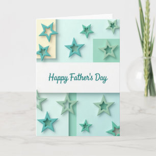 Tarjeta de Verde Menta para el Día del Padre