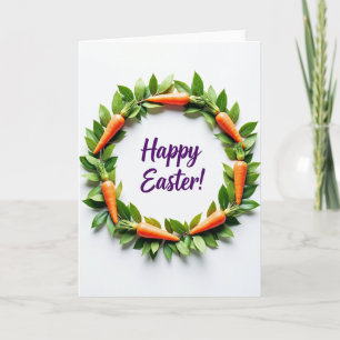 Tarjeta de Verduras de Jardín Feliz Pascua