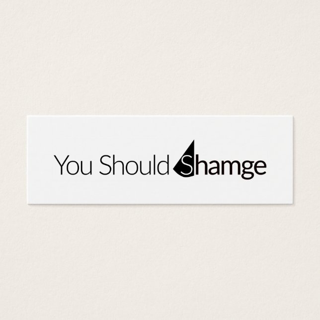 Tarjeta de vergüenza (Frente)