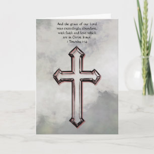 Tarjeta de versículo bíblico de Pascua de la Cruz