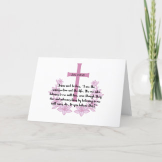 Tarjeta de versículo de la Biblia de Pascua