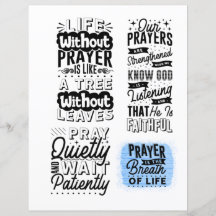 Tarjeta de Verso Bíblico y Cita para Álbum de Reco