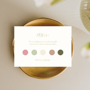 Tarjeta de vestimenta elegante y Moda para pastele